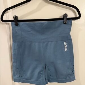 Gymshark Old School Women’s Light Blue Energy Seamless Shorts